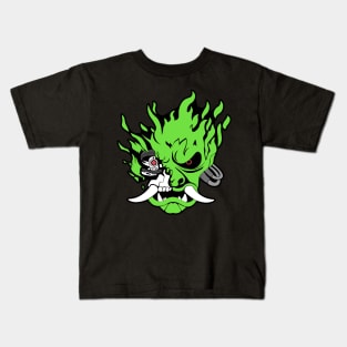cyberpunk green Kids T-Shirt